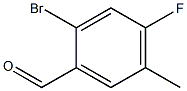 2-溴-4-氟-5-甲基苯甲醛 结构式