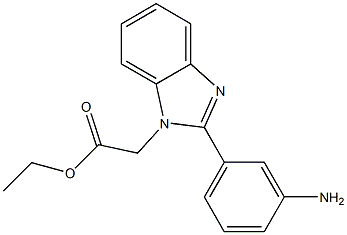 [2-(3-AMINO-PHENYL)-BENZOIMIDAZOL-1-YL]-ACETIC ACID ETHYL ESTER 结构式