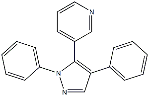 3-(2,4-DIPHENYL-2H-PYRAZOL-3-YL)PYRIDINE 结构式