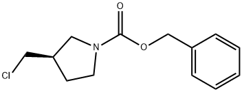 (R)-1-CBZ-3-氯甲基吡咯烷 结构式