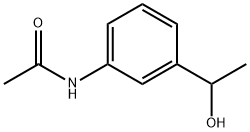 N-[3-(1-羟基乙基)苯基]醋胺石 结构式