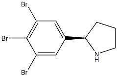 (2R)-2-(3,4,5-TRIBROMOPHENYL)PYRROLIDINE 结构式
