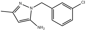 2-(3-CHLORO-BENZYL)-5-METHYL-2H-PYRAZOL-3-YLAMINE 结构式