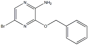 2-AMINO-3-BENZYLOXY-5-BROMOPYRAZINE 结构式