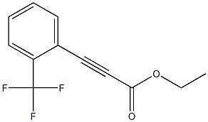 (2-TRIFLUOROMETHYL-PHENYL)-PROPYNOIC ACID ETHYL ESTER 结构式