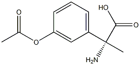 (2R)-2-(3-ACETYLOXYPHENYL)-2-AMINOPROPANOIC ACID 结构式