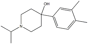 4-(3,4-DIMETHYLPHENYL)-4-HYDROXY-1-ISOPROPYLPIPERIDINE 结构式