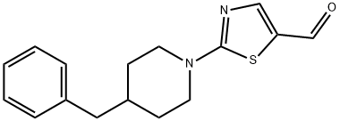 2-(4-苄基哌啶-1-基)噻唑-5-甲醛 结构式