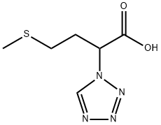 4-METHYLSULFANYL-2-TETRAZOL-1-YL-BUTYRIC ACID 结构式