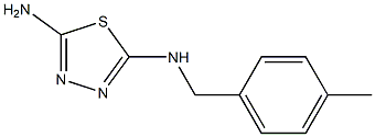 N-(4-METHYLBENZYL)-1,3,4-THIADIAZOLE-2,5-DIAMINE 结构式