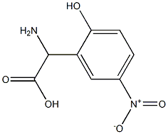 AMINO-(2-HYDROXY-5-NITRO-PHENYL)-ACETIC ACID 结构式