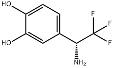 4-((1R)-1-AMINO-2,2,2-TRIFLUOROETHYL)BENZENE-1,2-DIOL 结构式