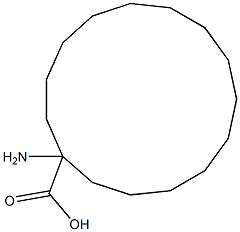 1-AMINOCYCLOPENTADECANECARBOXYLIC ACID 结构式