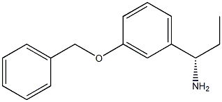(1S)-1-[3-(PHENYLMETHOXY)PHENYL]PROPYLAMINE 结构式