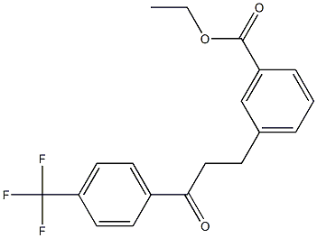 3-(3-CARBOETHOXYPHENYL)-4'-TRIFLUOROMETHYLPROPIOPHENONE 结构式