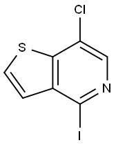 7-CHLORO-4-IODOTHIENO[3,2-C]PYRIDINE 结构式