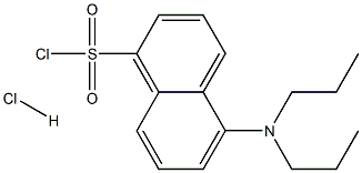 5-DIPROPYLAMINO-NAPHTHALENE-1-SULFONYL CHLORIDE HYDROCHLORIDE 结构式