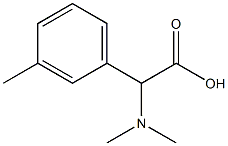 DIMETHYLAMINO-M-TOLYL-ACETIC ACID 结构式