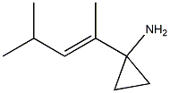 (E)-1-(4-Methylpent-2-en-2-yl)cyclopropanamine 结构式