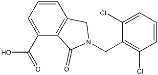 2-(2,6-Dichloro-benzyl)-3-oxo-2,3-dihydro-1H-isoindole-4-carboxylic acid 结构式