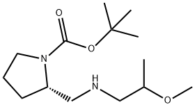 (S)-1-BOC-2-[(2-METHOXY-PROPYLAMINO)-METHYL]-PYRROLIDINE 结构式