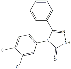 4-(3,4-DICHLORO-PHENYL)-5-PHENYL-2,4-DIHYDRO-[1,2,4]TRIAZOL-3-ONE 结构式