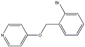 2-Bromobenzyl-(4-pyridyl)ether 结构式