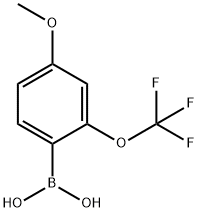 4-甲氧基-2-(三氟甲氧基)苯基硼酸 结构式