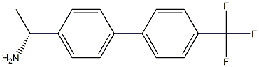 (1R)-1-(4-[4-(TRIFLUOROMETHYL)PHENYL]PHENYL)ETHYLAMINE 结构式