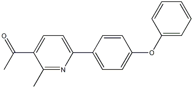 1-(2-METHYL-6-(4-PHENOXYPHENYL)PYRIDIN-3-YL)ETHANONE 结构式