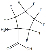 1-AMINO-2,2,3,3,4,4,5,5-OCTAFLUOROCYCLOPENTANECARBOXYLIC ACID 结构式