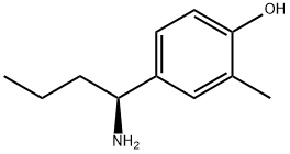 4-((1S)-1-AMINOBUTYL)-2-METHYLPHENOL 结构式