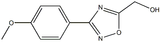 [3-(4-METHOXYPHENYL)-1,2,4-OXADIAZOL-5-YL]METHANOL 结构式