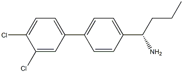 (1S)-1-[4-(3,4-DICHLOROPHENYL)PHENYL]BUTYLAMINE 结构式