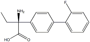 (2S)-2-AMINO-2-[4-(2-FLUOROPHENYL)PHENYL]BUTANOIC ACID 结构式