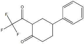 4-PHENYL-2-(TRIFLUOROACETYL)CYCLOHEXANONE 结构式