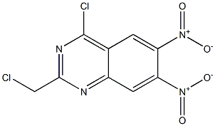 4-CHLORO-2-CHLOROMETHYL-6,7-DINITROQUINAZOLINE 结构式