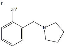 2-[(1-PYRROLIDINO)METHYL]PHENYLZINC IODIDE 结构式