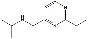 (2-ETHYL-PYRIMIDIN-4-YLMETHYL)-ISOPROPYL-AMINE 结构式