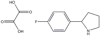 2-(4-FLUORO-PHENYL)-PYRROLIDINE, OXALIC ACID SALT 结构式