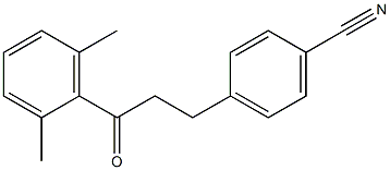 3-(4-CYANOPHENYL)-2',6'-DIMETHYLPROPIOPHENONE 结构式