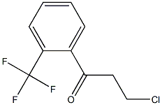 3-Chloro-1-oxo-1-(2-trifluoromethylphenyl)propane 结构式