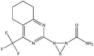 5,6,7,8-TETRAHYDRO-2-THIOSEMICARBAZIDO-4-(TRIFLUOROMETHYL)QUINAZOLINE 结构式