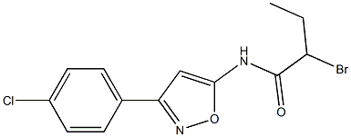 2-BROMO-N-(3-(4-CHLOROPHENYL)ISOXAZOL-5-YL)BUTANAMIDE 结构式