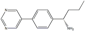 (1S)-1-(4-PYRIMIDIN-5-YLPHENYL)BUTYLAMINE 结构式