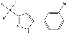 5-(3-BROMOPHENYL)-3-(TRIFLUOROMETHYL)PYRAZOLE 结构式