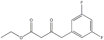 4-(3,5-DIFLUORO-PHENYL)-3-OXO-BUTYRIC ACID ETHYL ESTER 结构式