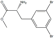 METHYL (2R)-2-AMINO-3-(3,5-DIBROMOPHENYL)PROPANOATE 结构式