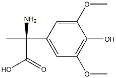 (2S)-2-Amino-2-(4-hydroxy-3,5-dimethoxyphenyl)propanoic acid 结构式