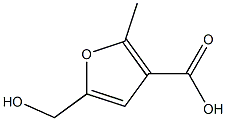 5-(Hydroxymethyl)-2-methyl-3-furoic acid 结构式